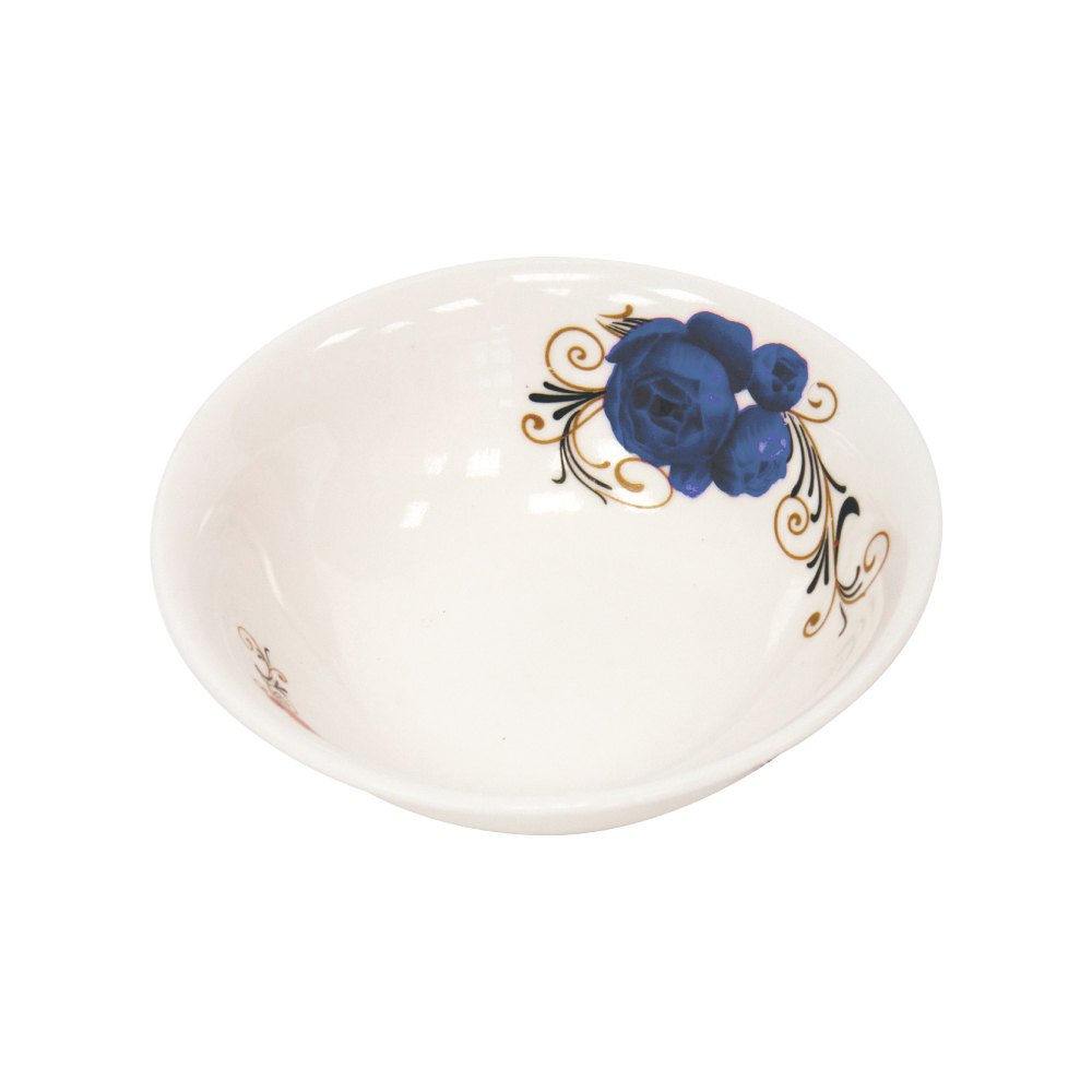 Durane Ceramic Salad Bowl Blue Rose 23cm  Image