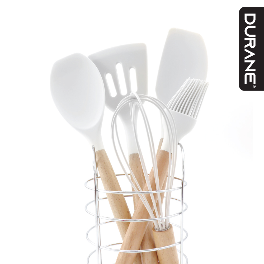 Durane Silicone Utensil Set 5pc White Image