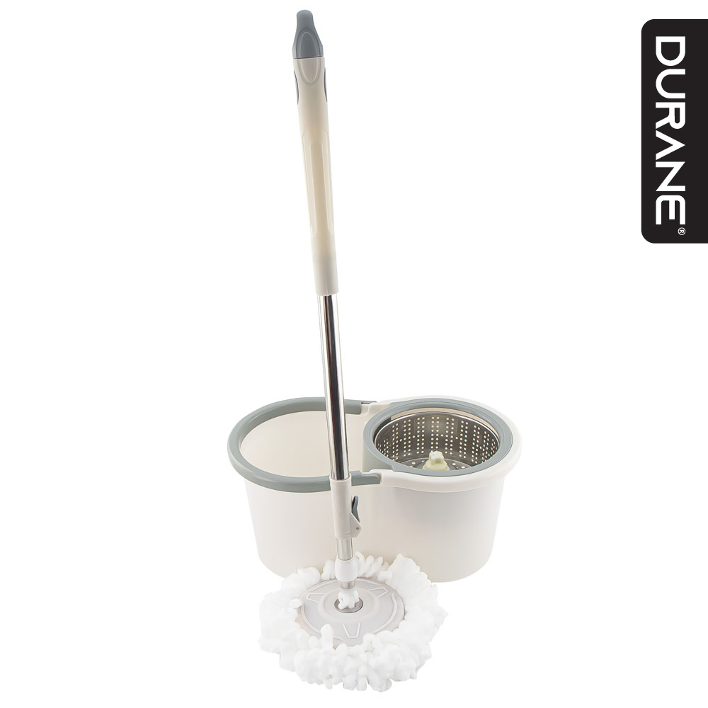 Durane Rotary Mop & Bucket Beige-Grey 10L Image
