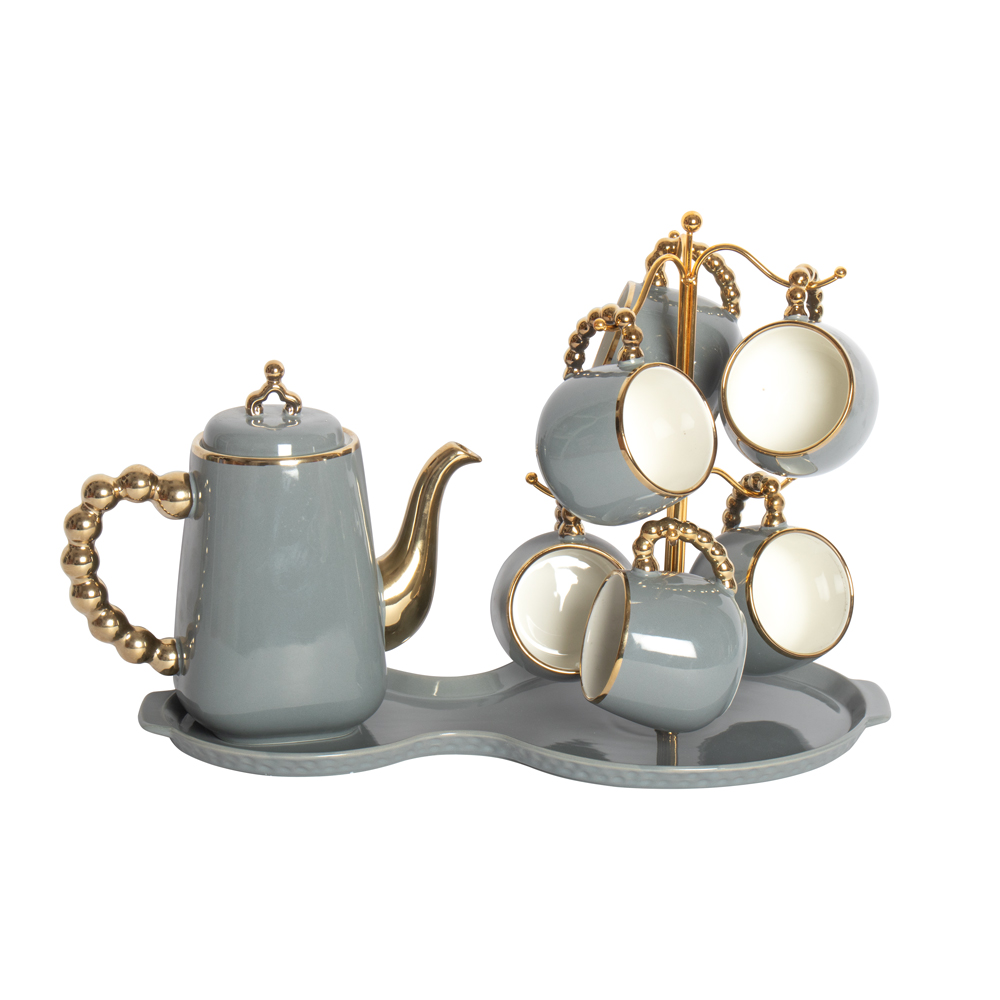 Durane Tea Set 8pc Grey WY-8603 Image