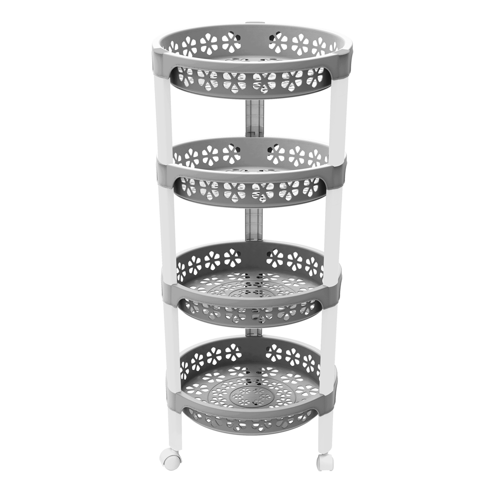 Kolorr Kitchen Trolley Round 4 tiers 34.5x76.3cm Image