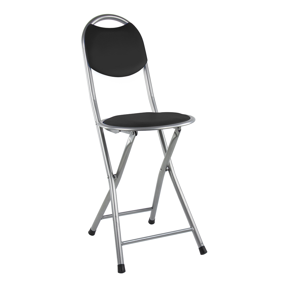 Durane Foldable Round Chair Black Image
